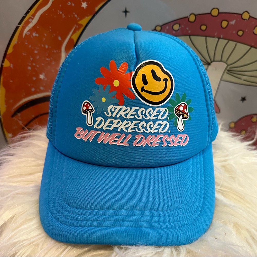 Reason “Stressed, Depressed, by Well Dressed” SnapBack Trucker hat